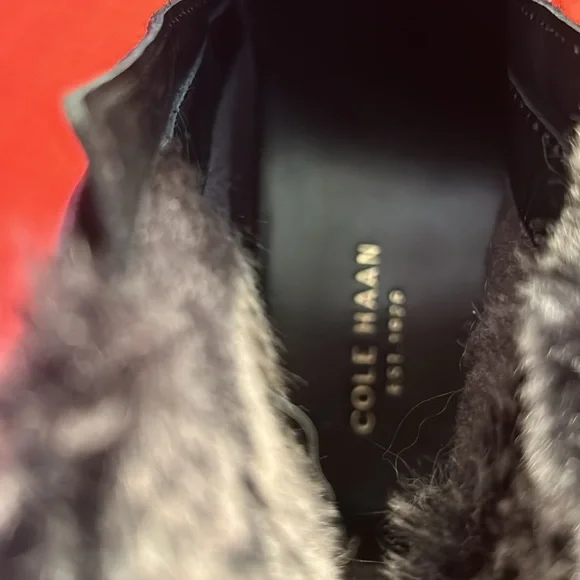 ⭐️SALE⭐️ Cole Haan ankle boots with faux fur cuff - Picture 8 of 8
